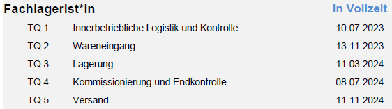 230720 Starttermine FachlageristIn