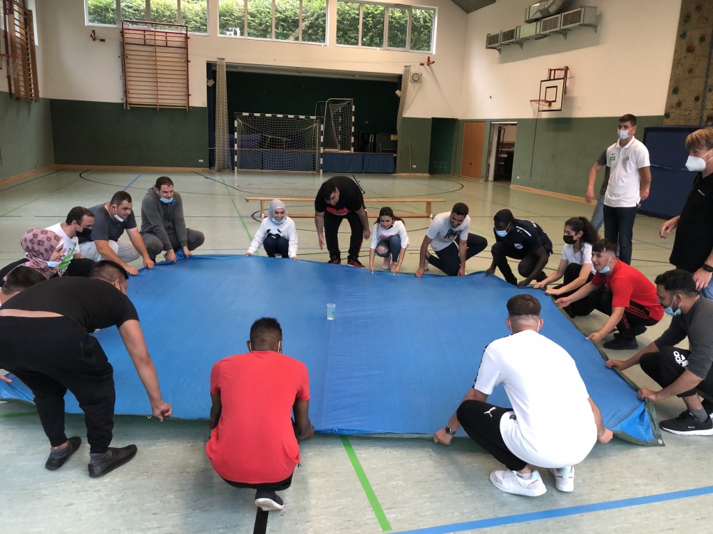 Planenübung im Team