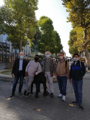 Teilnehmenden Gruppe in der Limburger Innenstadt