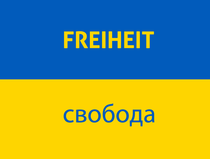 Ukraine Freiheit Zeichenflaeche 1